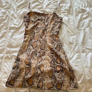 Cotton Candy LA snakeprint mini dress
